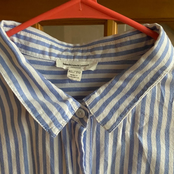 Beach Lunch Lounge Striped Button Down - Picture 2 of 5